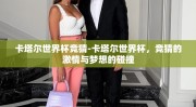 卡塔尔世界杯竞猜-卡塔尔世界杯，竞猜的激情与梦想的碰撞