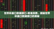 世界杯盘口数据接口-精准洞悉，揭秘世界杯盘口数据接口的奥秘