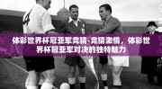 体彩世界杯冠亚军竞猜-竞猜激情，体彩世界杯冠亚军对决的独特魅力
