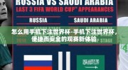 怎么用手机下注世界杯-手机下注世界杯，便捷而安全的观赛新体验