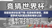 竞猜世界杯彩票下载-沉浸体育激情，竞猜世界杯与彩票应用的奇妙之旅