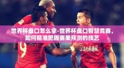 世界杯盘口怎么拿-世界杯盘口智慧竞赛，如何精准把握赛果预测的技艺