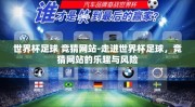 世界杯足球 竞猜网站-走进世界杯足球，竞猜网站的乐趣与风险