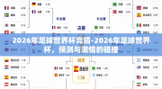 2026年足球世界杯竞猜-2026年足球世界杯，预测与激情的碰撞