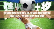 世界杯竞猜押注多少钱-世界杯竞猜中的智慧与玩心，恰到好处的押注金额