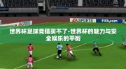 世界杯足球竞猜买不了-世界杯的魅力与安全娱乐的平衡