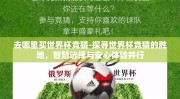去哪里买世界杯竞猜-探寻世界杯竞猜的胜地，智慧选择与安心体验并行