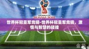 世界杯冠亚军竞猜-世界杯冠亚军竞猜，激情与智慧的碰撞
