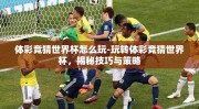 体彩竞猜世界杯怎么玩-玩转体彩竞猜世界杯，揭秘技巧与策略