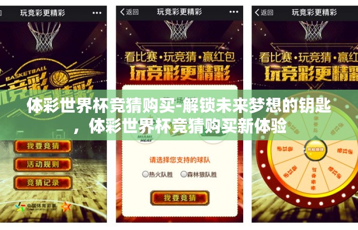 体彩世界杯竞猜购买-解锁未来梦想的钥匙，体彩世界杯竞猜购买新体验