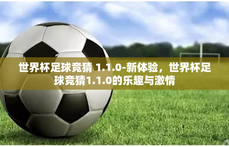 世界杯足球竞猜 1.1.0-新体验，世界杯足球竞猜1.1.0的乐趣与激情
