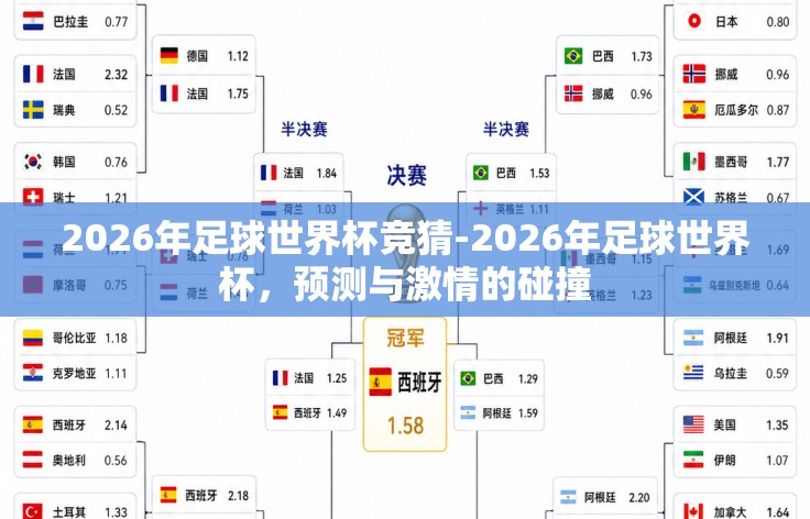 2026年足球世界杯竞猜-2026年足球世界杯,预测与激情的碰撞 2026年足球世界杯竞猜-2026年足球世界杯,预测与激情的碰撞