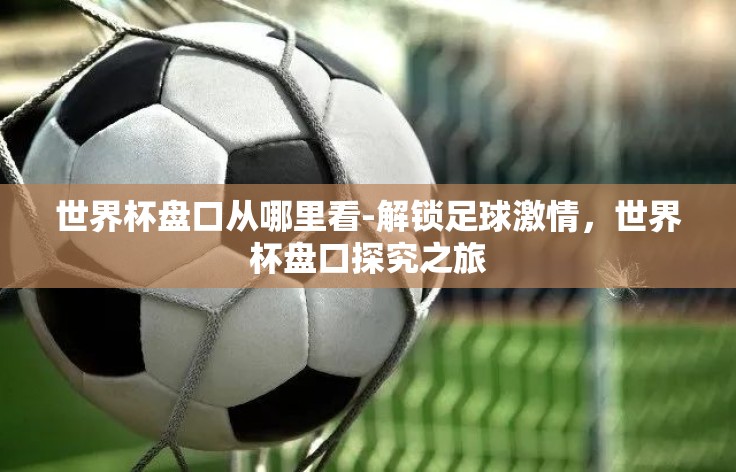 世界杯盘口从哪里看-解锁足球激情,世界杯盘口探究之旅 世界杯盘口从哪里看-解锁足球激情,世界杯盘口探究之旅