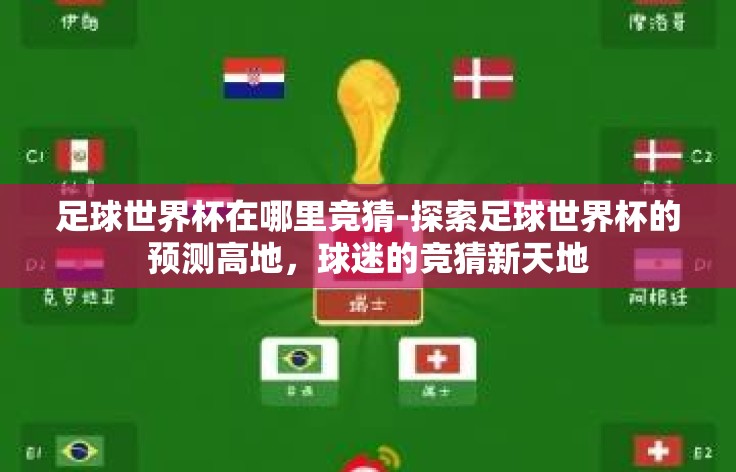 足球世界杯在哪里竞猜-探索足球世界杯的预测高地，球迷的竞猜新天地