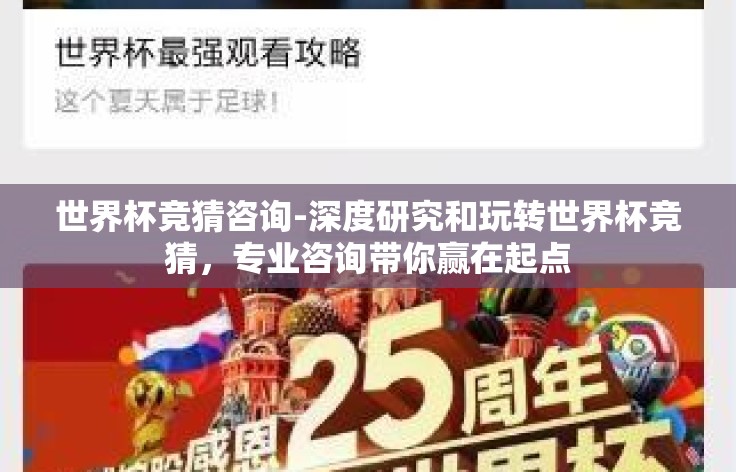 世界杯竞猜咨询-深度研究和玩转世界杯竞猜，专业咨询带你赢在起点