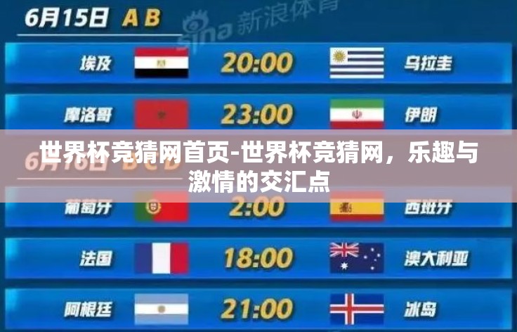 世界杯竞猜网首页-世界杯竞猜网，乐趣与激情的交汇点